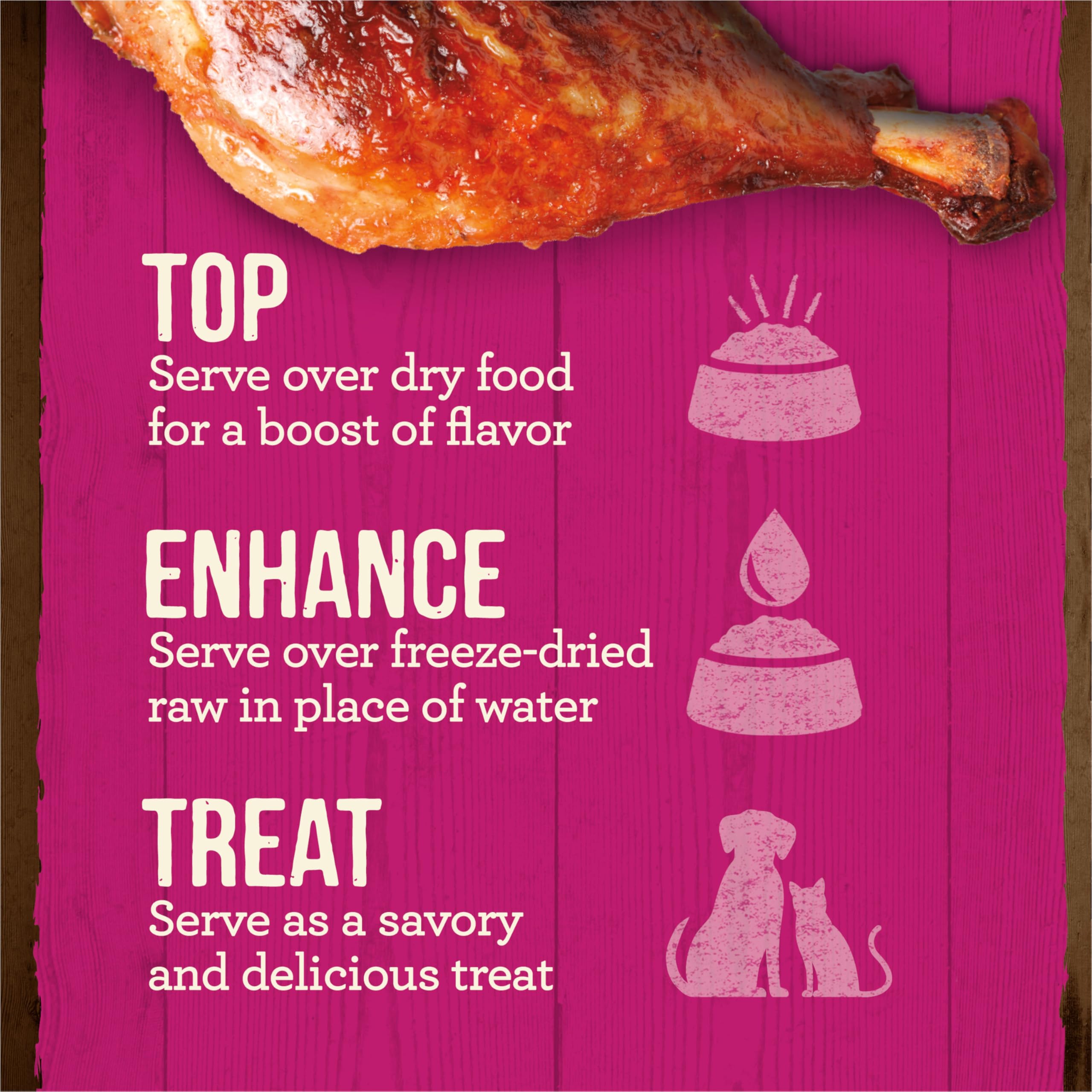 Merrick Grain-Free Turkey Bone Broth Dog and Cat Food Topper , 16 oz. Pouch - Image 6
