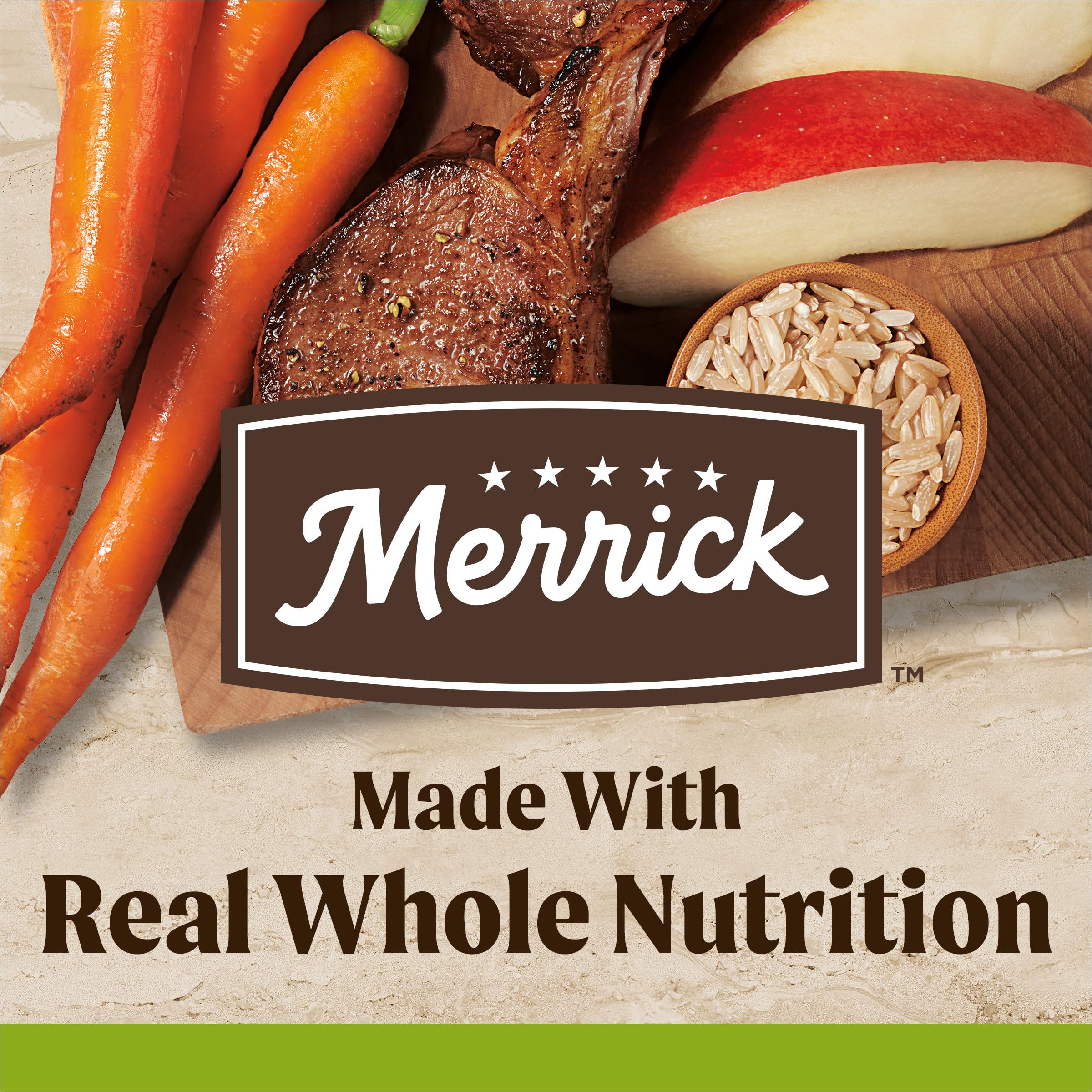 Merrick Healthy Grains Premium Adult Dry Dog Food, Wholesome And Natural Kibble With Lamb And Brown Rice - 4.0 lb. Bag - Image 3
