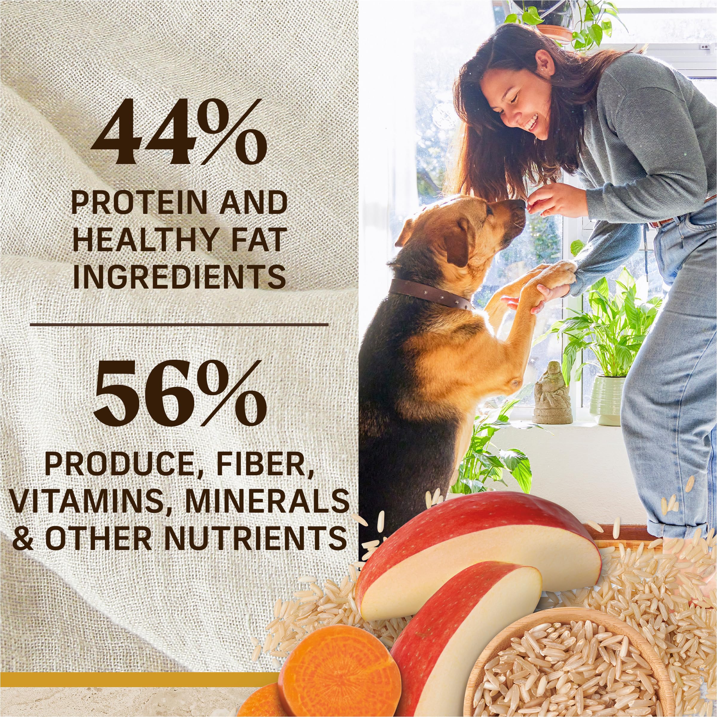 Merrick Healthy Grains Premium Adult Dry Dog Food, Wholesome And Natural Kibble With Chicken And Brown Rice - 25.0 lb. Bag - Image 8