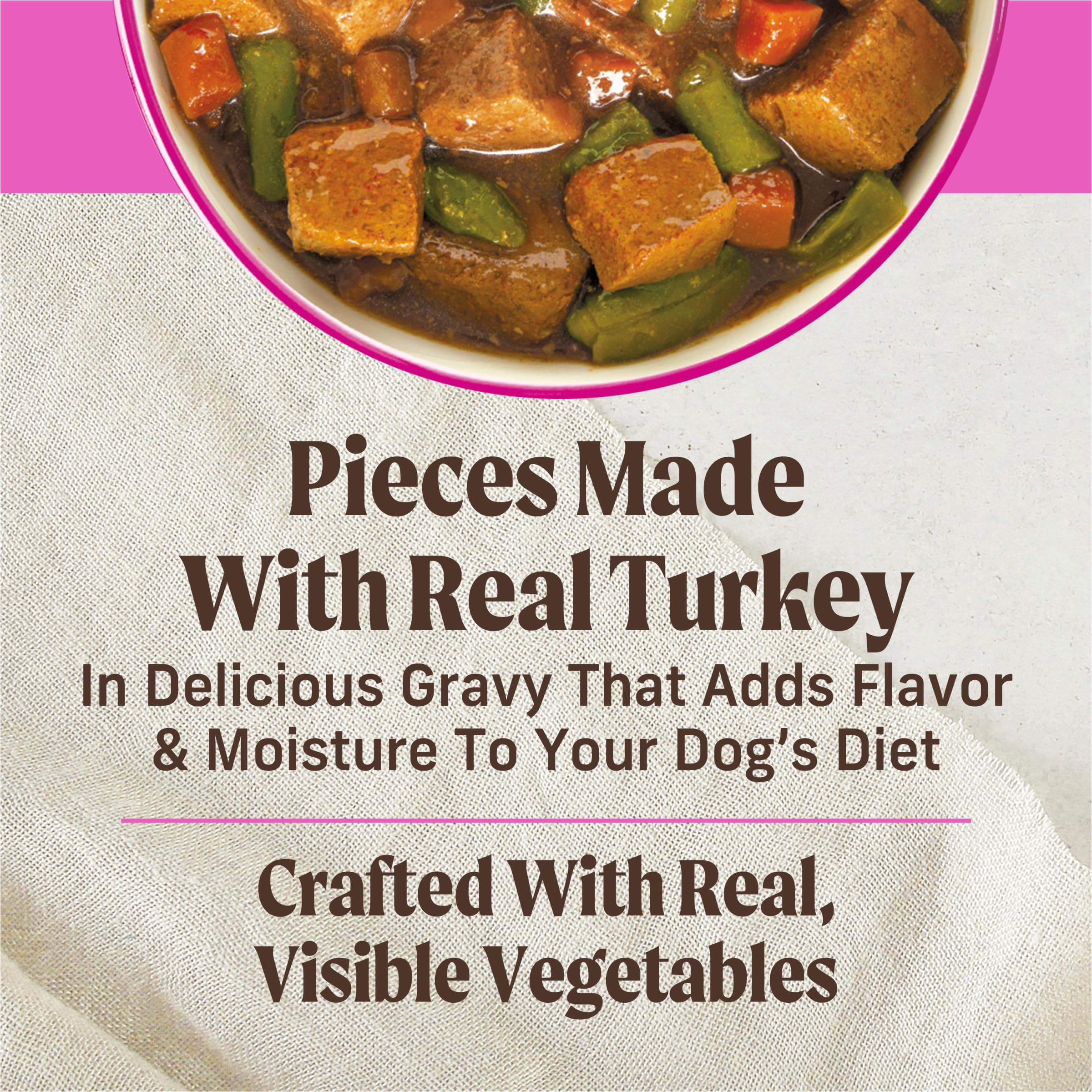 Merrick Kitchen Comforts Healthy And Natural Canned Adult Dog Food, Turkey Meatloaf With Brown Rice And Gravy - (Pack of 12) 12.7 oz. Cans - Image 4