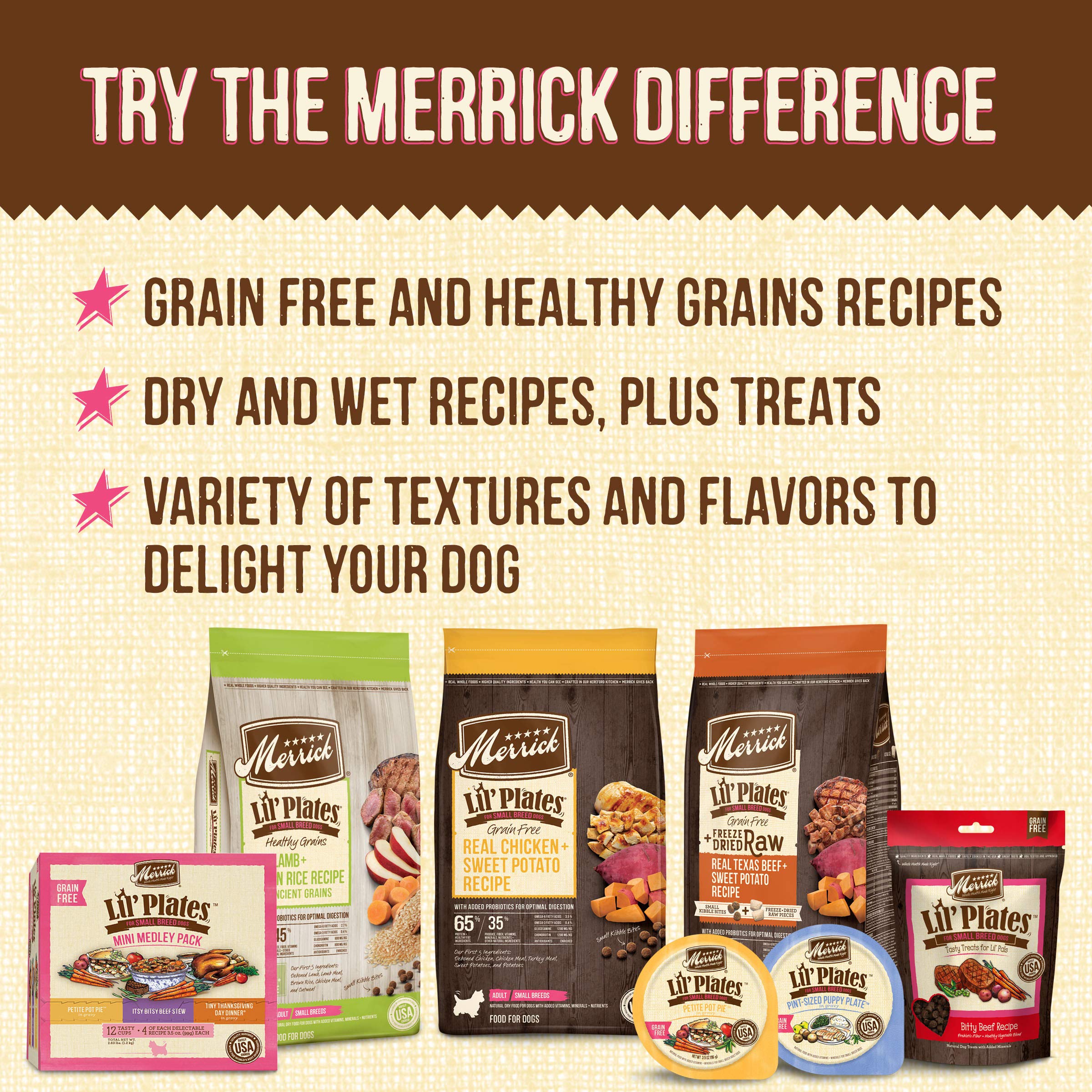Merrick Lil’ Plates Grain Free And Gluten Free Natural Wet Dog Food For Small Dogs, Soft Dainty Duck Medley - (Pack of 12) 3.5 oz. Tubs - Image 7