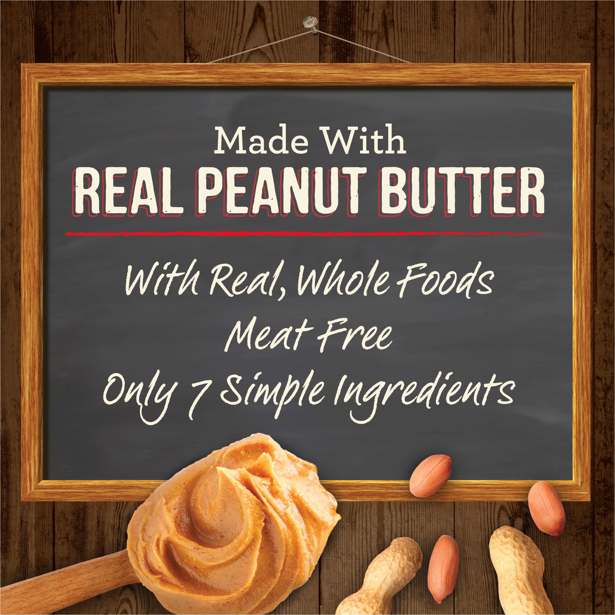 Merrick Oven Baked Dog Treats, Natural Cookies For Dogs, Paw’some P’nut Butter Cookie With Real Peanut Butter - 11 oz. Bag - Image 3