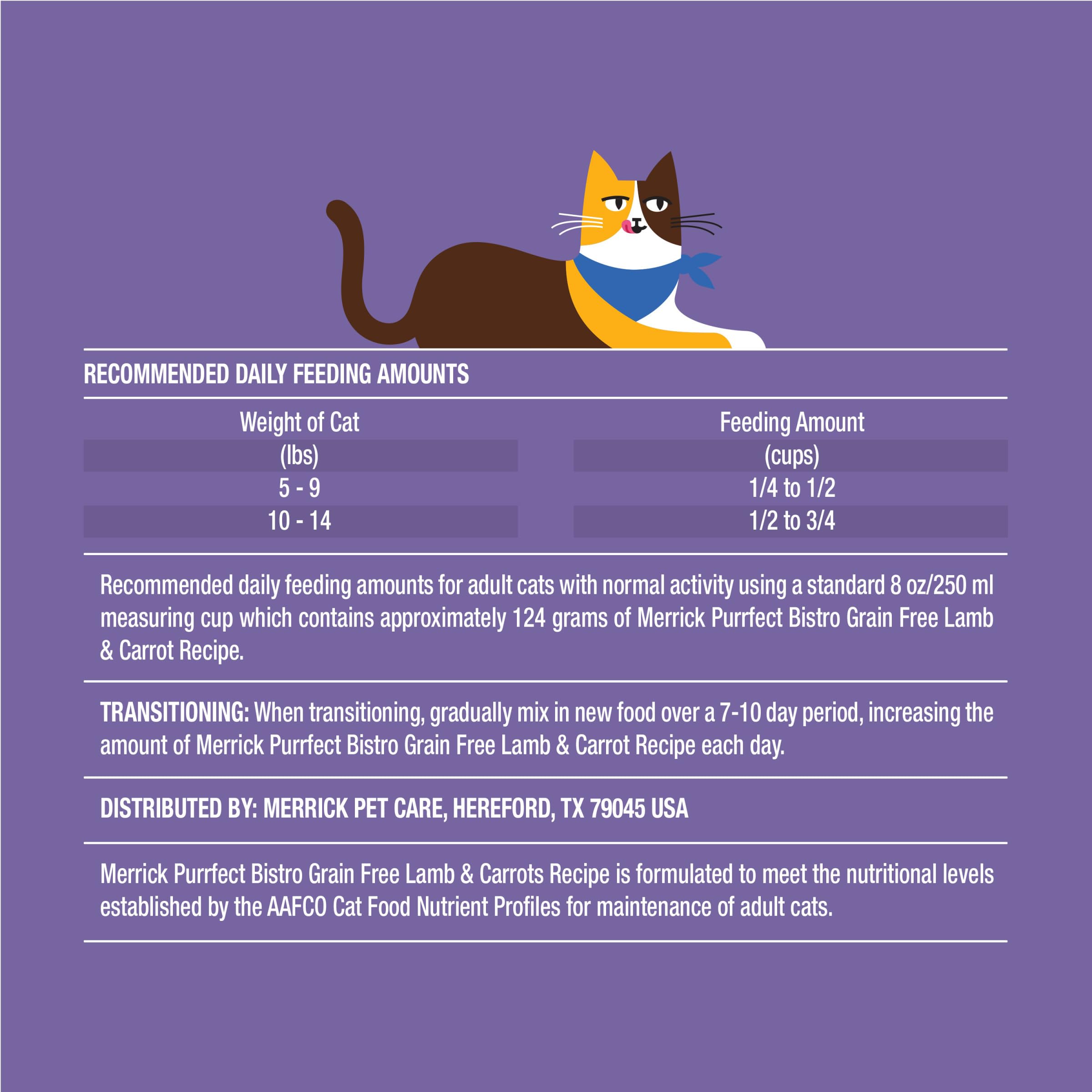Merrick Purrfect Bistro Grain Free Pasture-Raised Lamb and Carrots Recipe Natural Dry Cat Food for Adult Cats, High Protein, Outdoor or Indoor Cat Food - 12 lb. Bag - Image 5